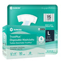 Adult Diapers Large 15 Count & Wet Wipes 200 Count A645