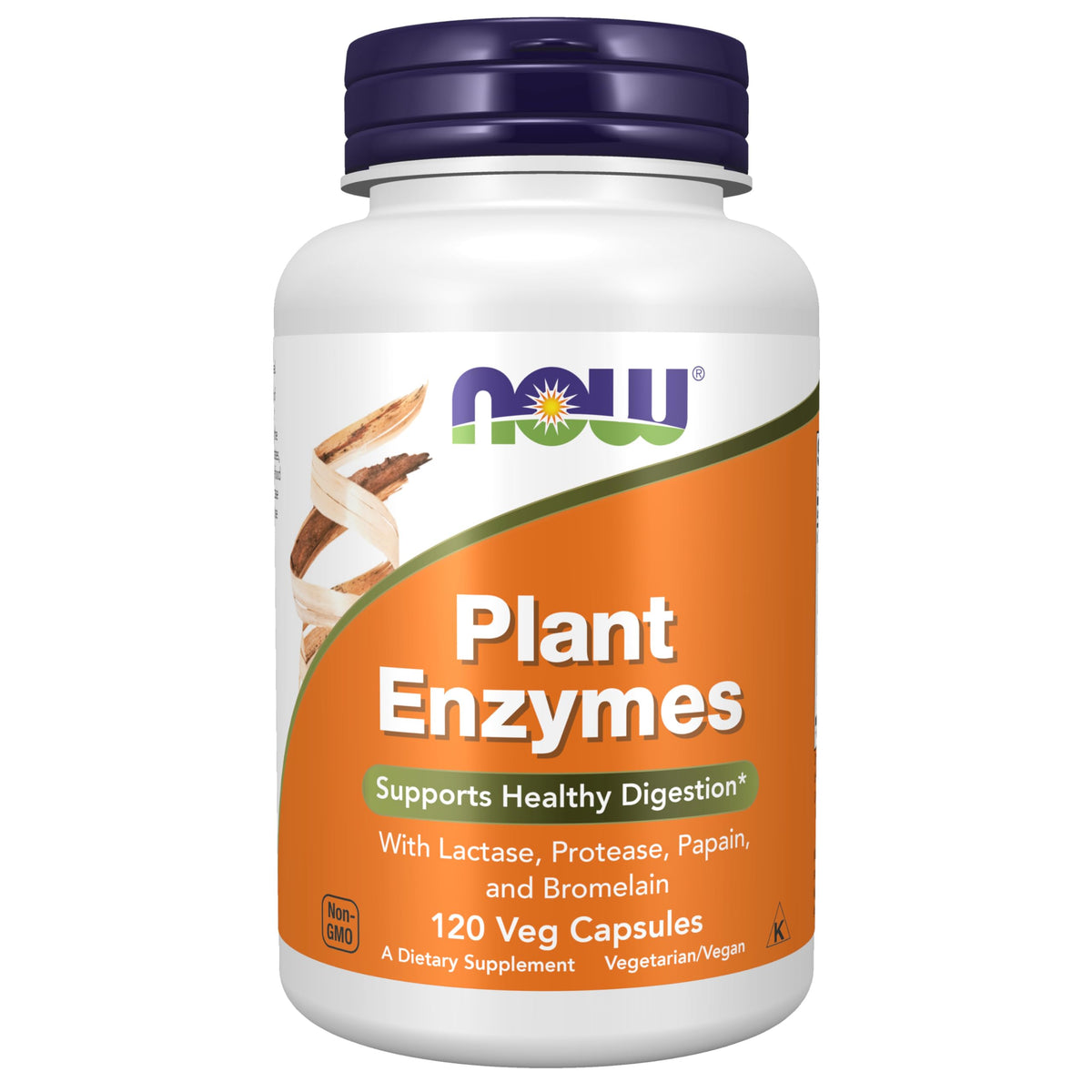 Plant Enzymes Lactase Protease Bromelain 120 Veg Caps L389335