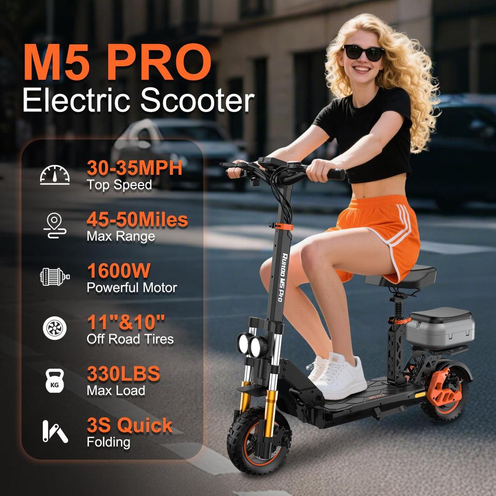 1200W Off Road Electric Scooter with Dual Suspension C116