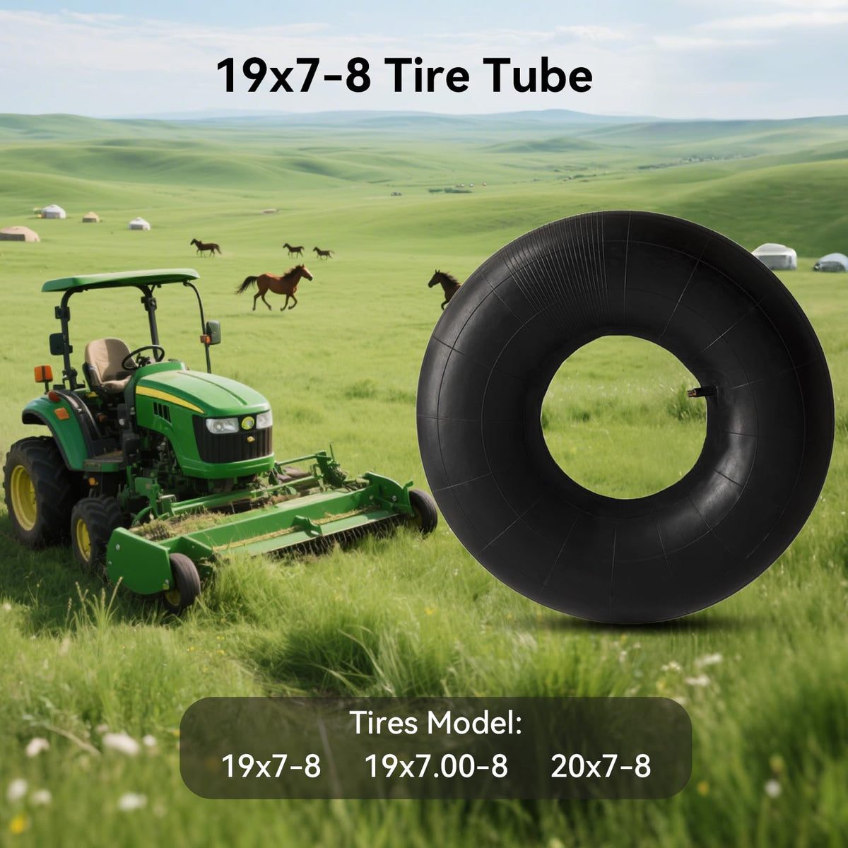 19x7-8 Heavy Duty Inner Tube with TR13 Z441