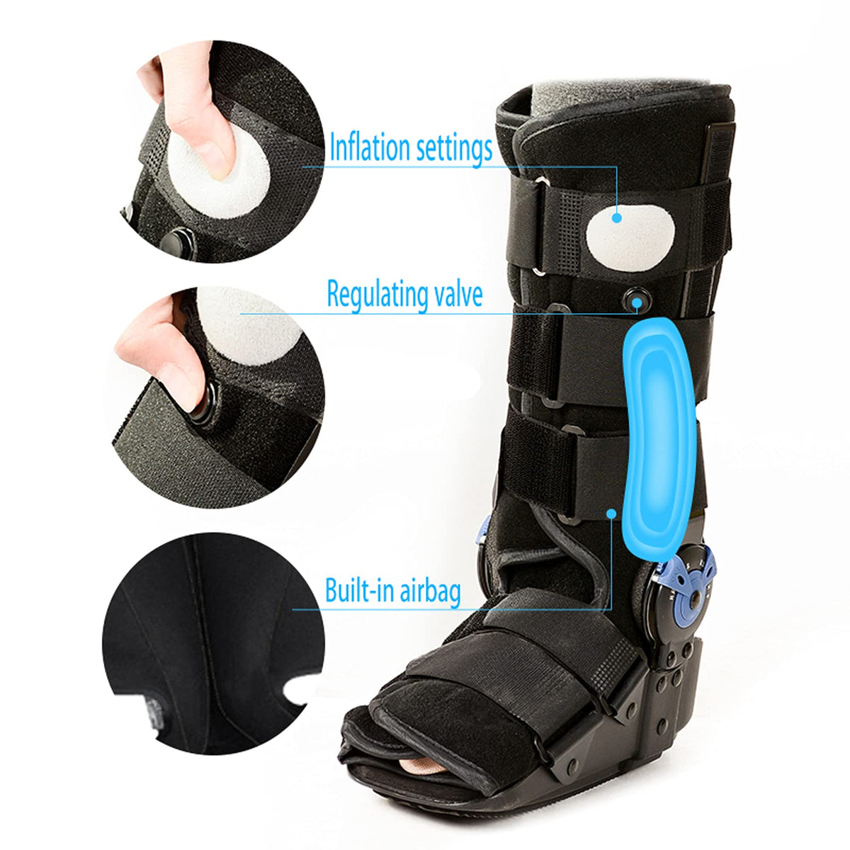 Walking Boot Ankle Support Non-Slip Foot Brace V4215