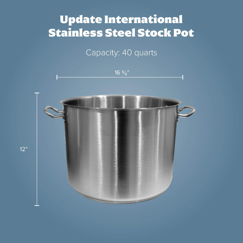 40 Qt Stainless Steel Stock Pot with Cover Z15592