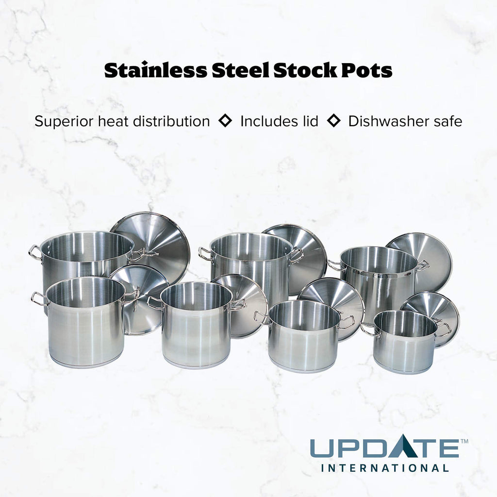 40 Qt Stainless Steel Stock Pot with Cover Z15592