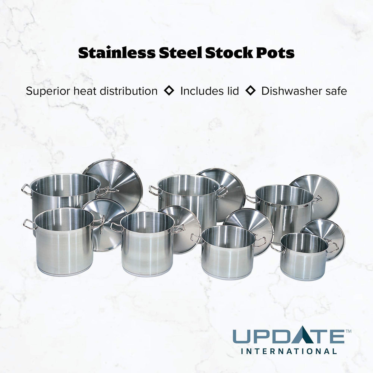 40 Qt Stainless Steel Stock Pot with Cover Z15592