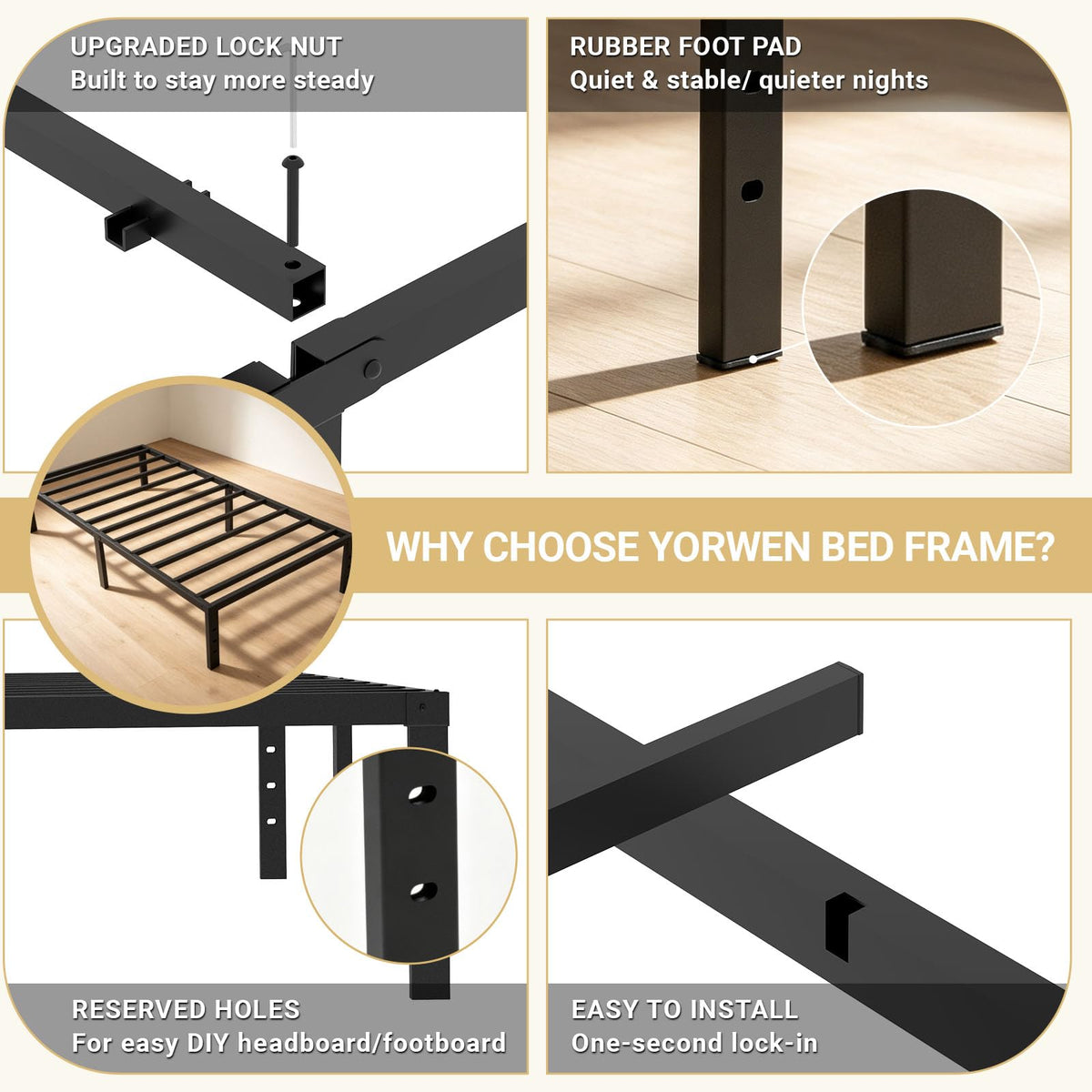 Twin Metal Bed Frame F574147