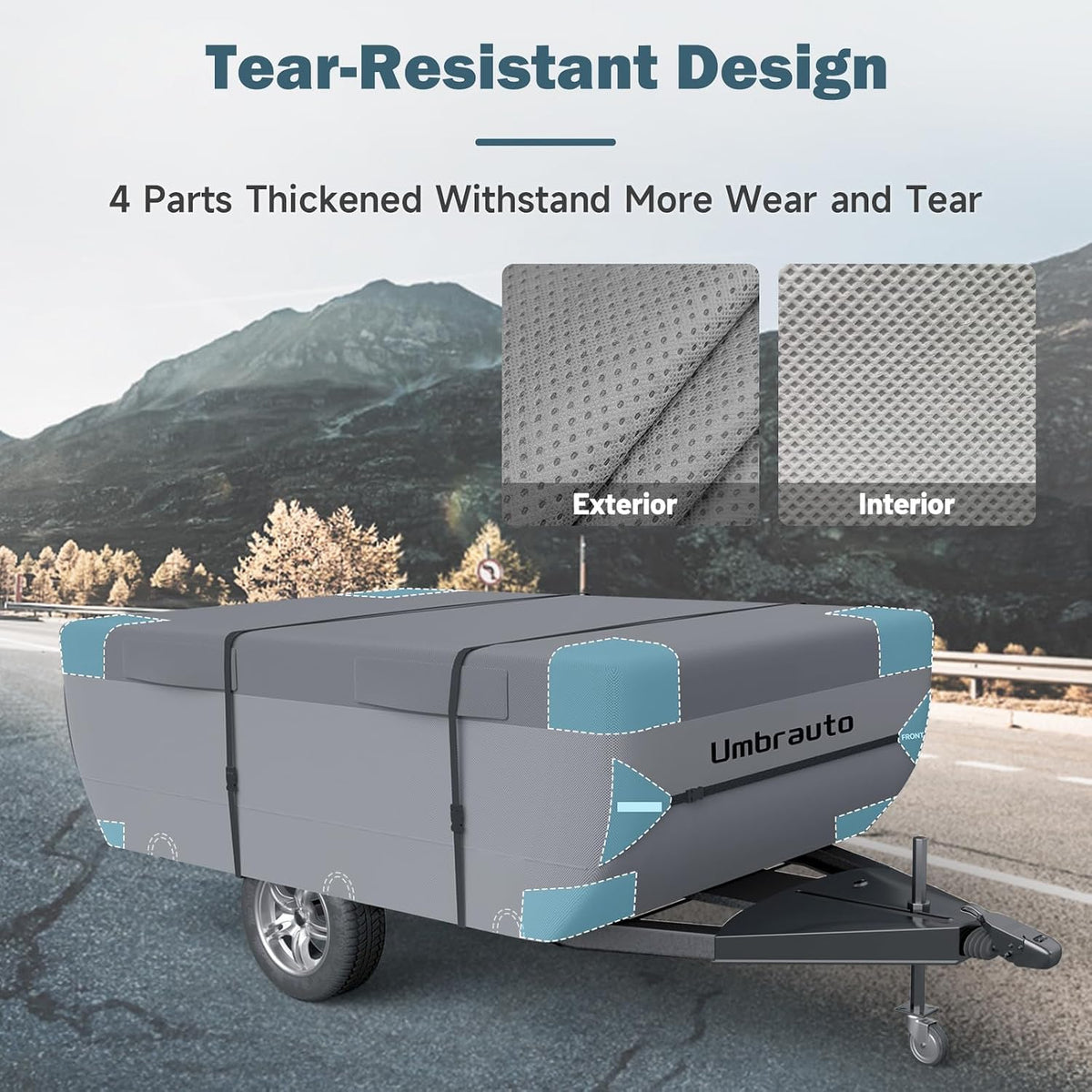 16'-18' 7 Layers Waterproof Polypropylene Pop Up Folding Camper Cover F271