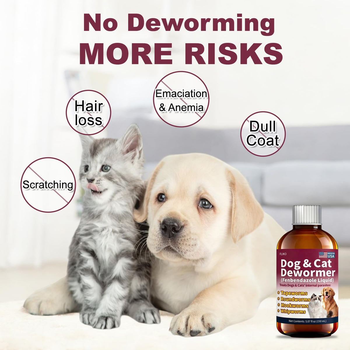 Fenbendazole Dewormer for Dogs & Cats 150 mL G330209