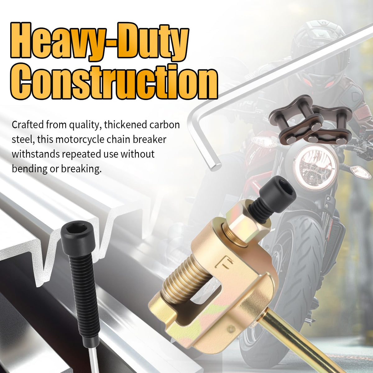 Heavy Duty Motorcycle Chain Breaker Tool Kit Y389