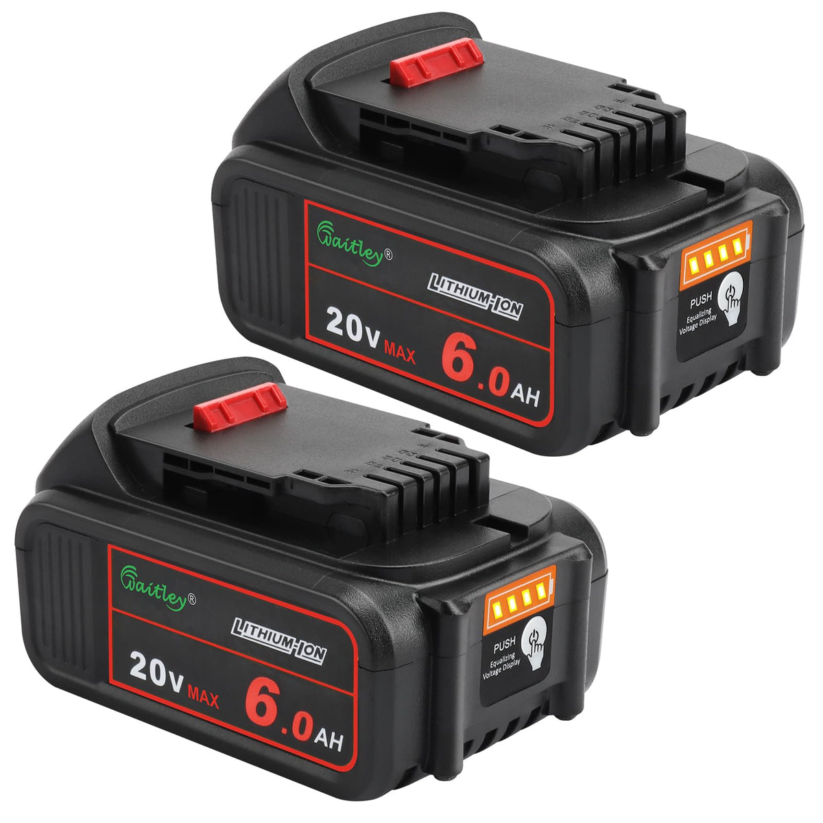 2 Pack 20V 6.0Ah Replacement Battery T606533