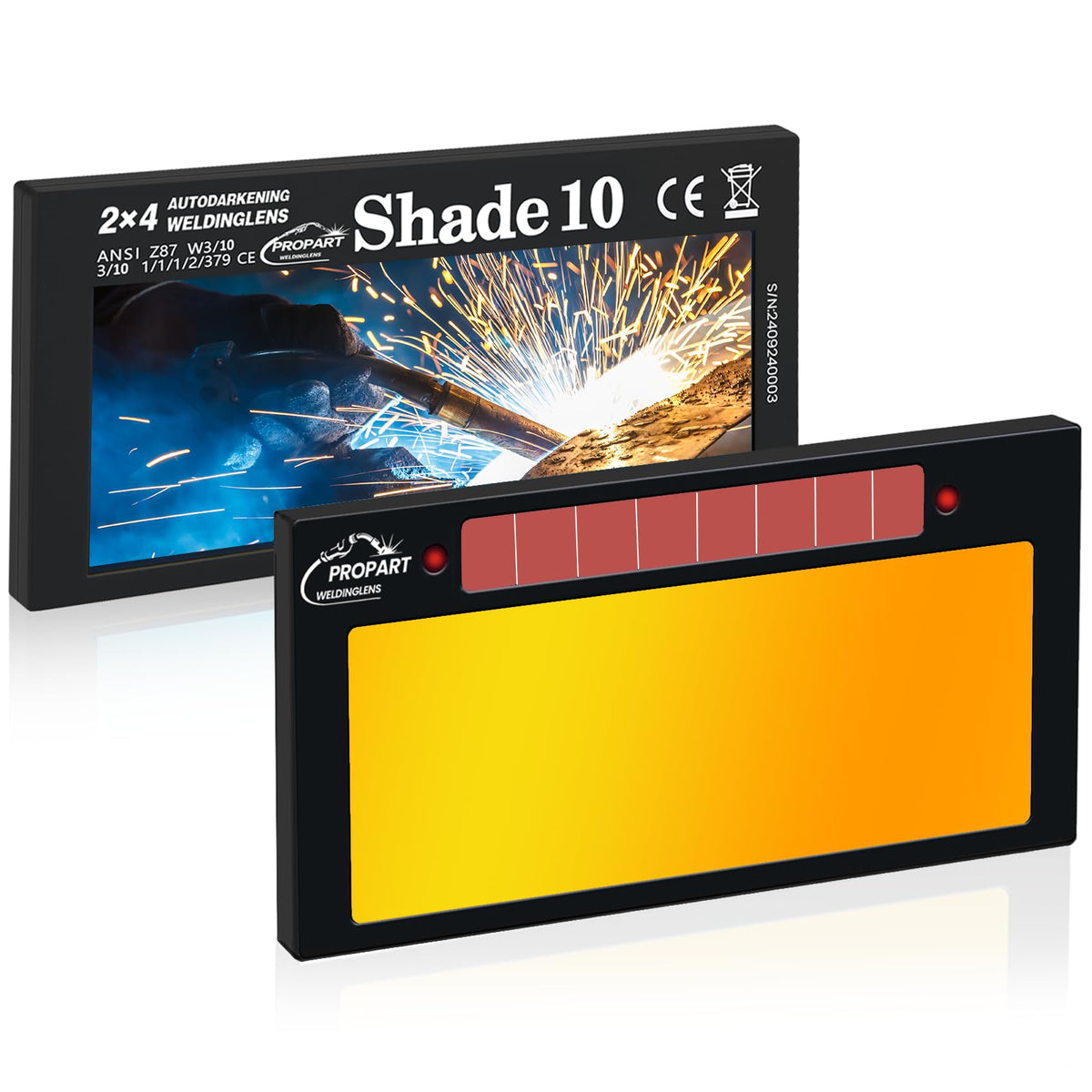 2×4 1/4 Auto Darkening Welding Lens Z9270