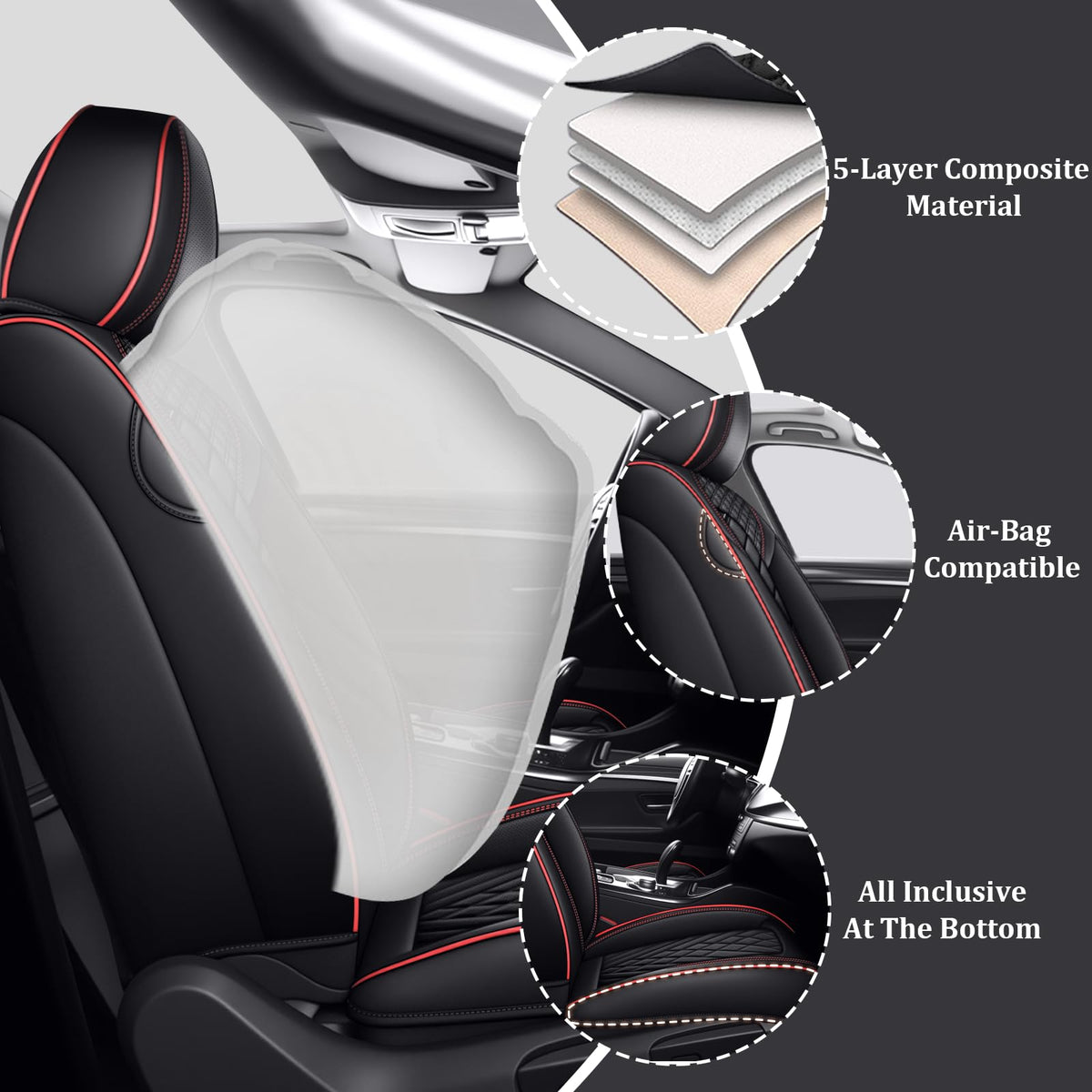 Car Seat Covers Full Set J76301