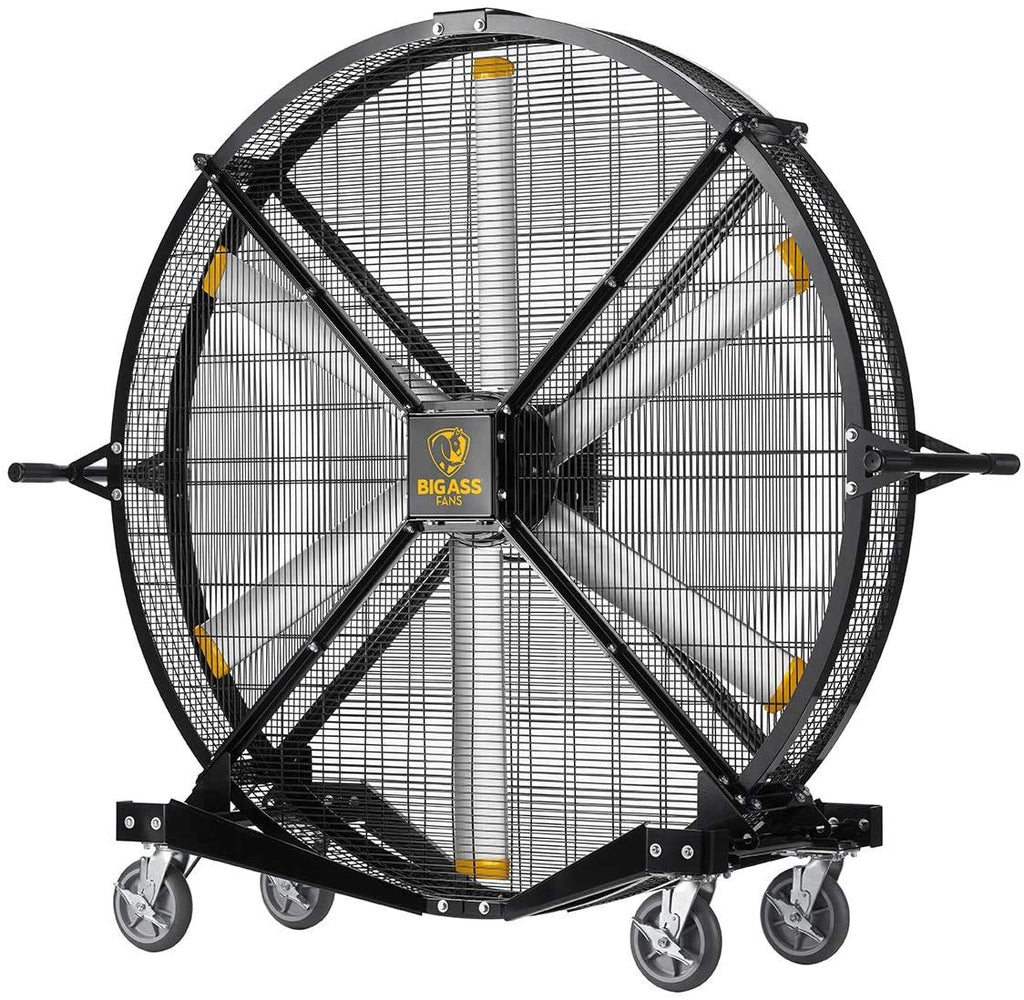 Black 6' Indoor/Outdoor Mobile Fan with Wheels I985