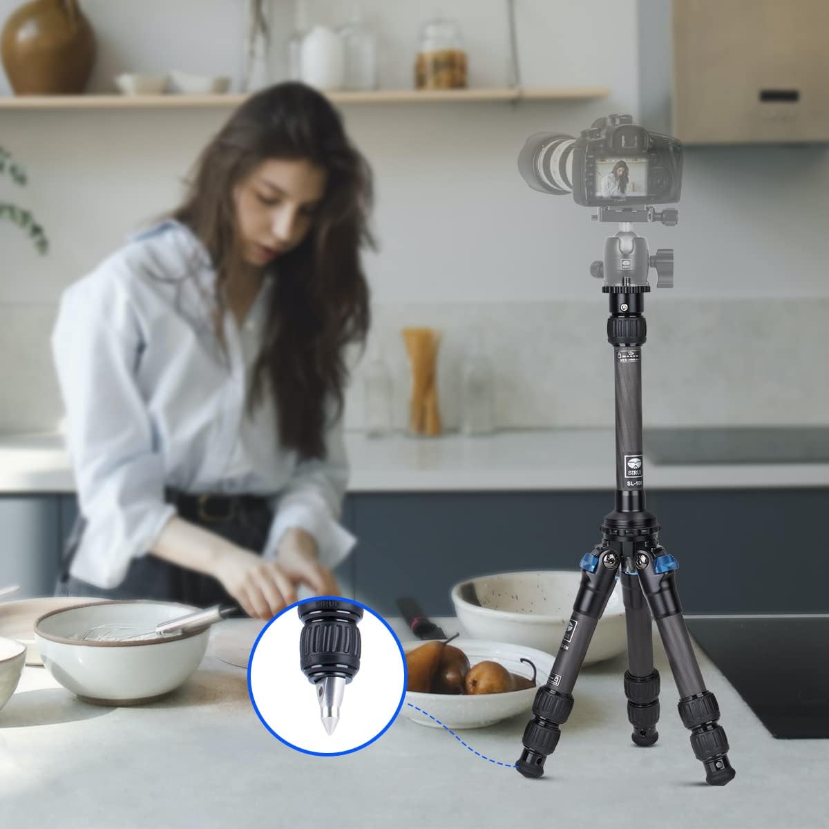 Carbon Fiber Mini Tripod with Center Column B87388
