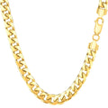 14k Yellow Gold Cuban Link Chain Necklace 5.8mm J3363