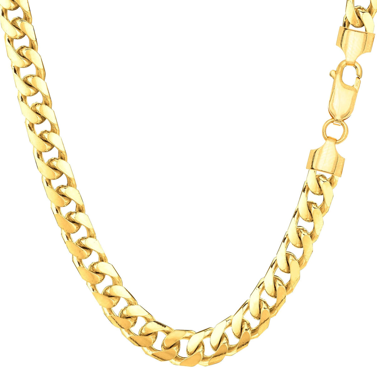 14k Yellow Gold Cuban Link Chain Necklace 5.8mm J3363