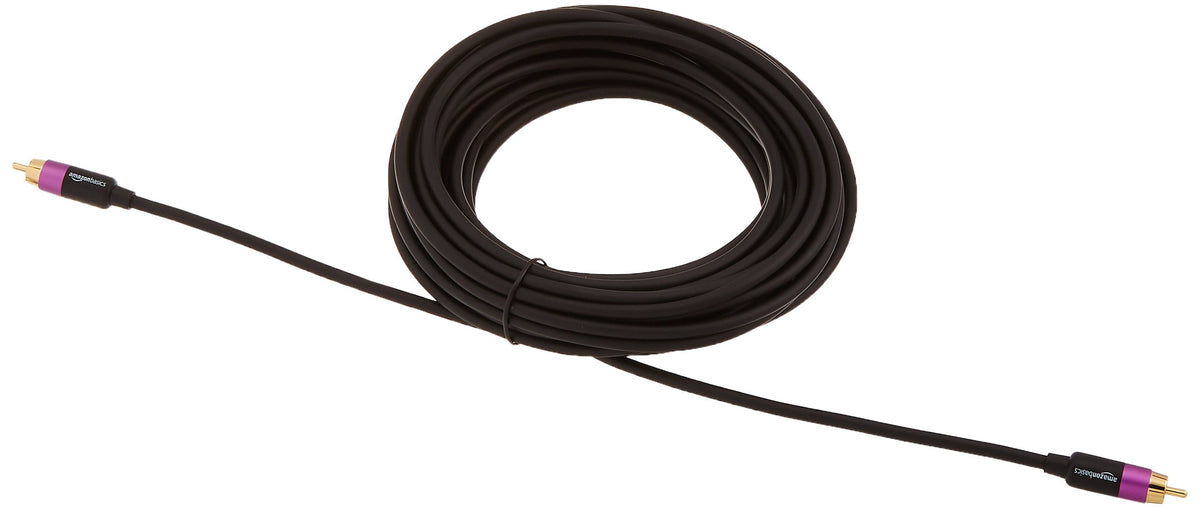 Black RCA Audio Cable 35 Feet I1302