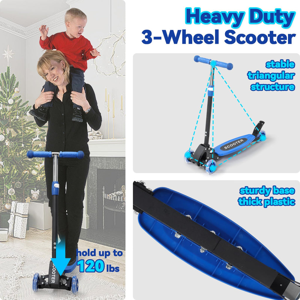 3 Wheel Kick Scooter with Extra-Wide Deck T931