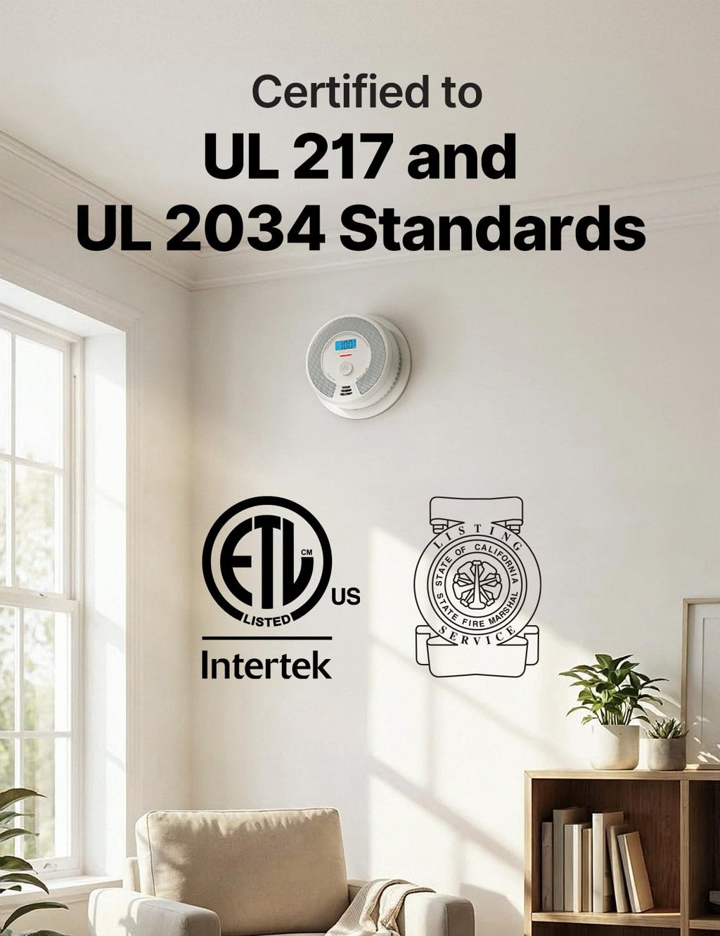 Wireless Interconnected Smoke and Carbon Monoxide Alarm 1-Pack and 3-Pack D107