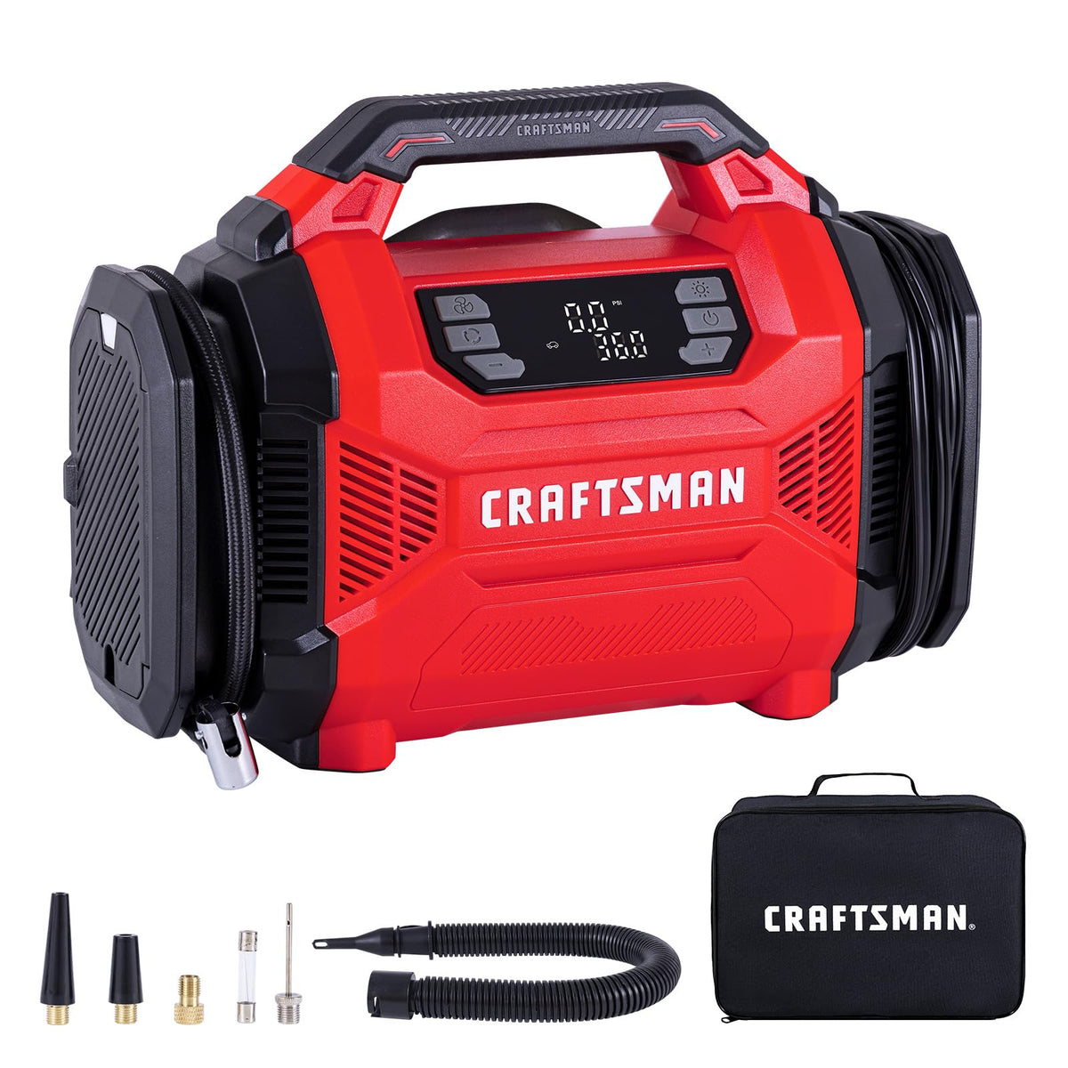 Dual Power Tire Inflator with Digital Gauge C654
