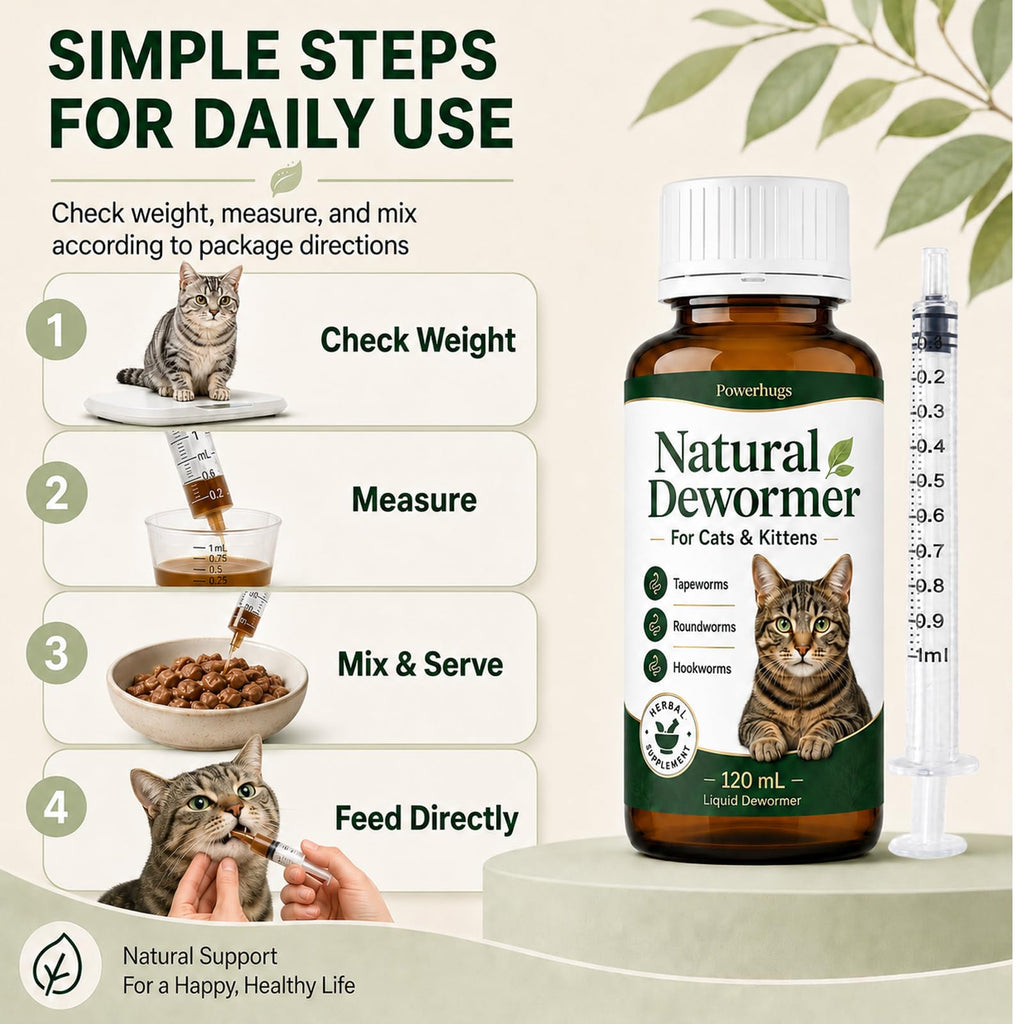 Broad Spectrum Cat Dewormer for Tapeworm, Roundworm & Hookworm C9208