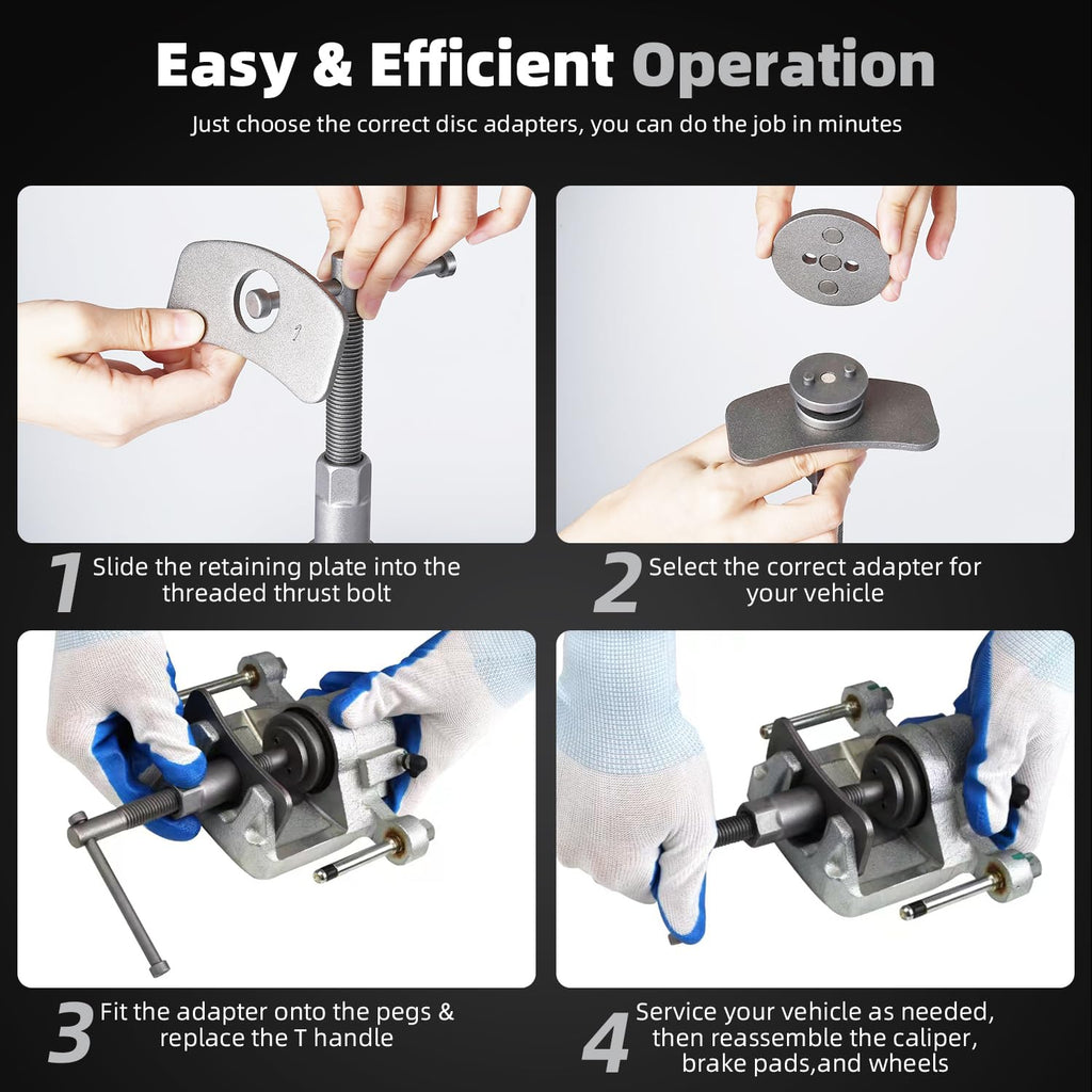 24pcs Disc Brake Caliper Compression Tool Kit L460