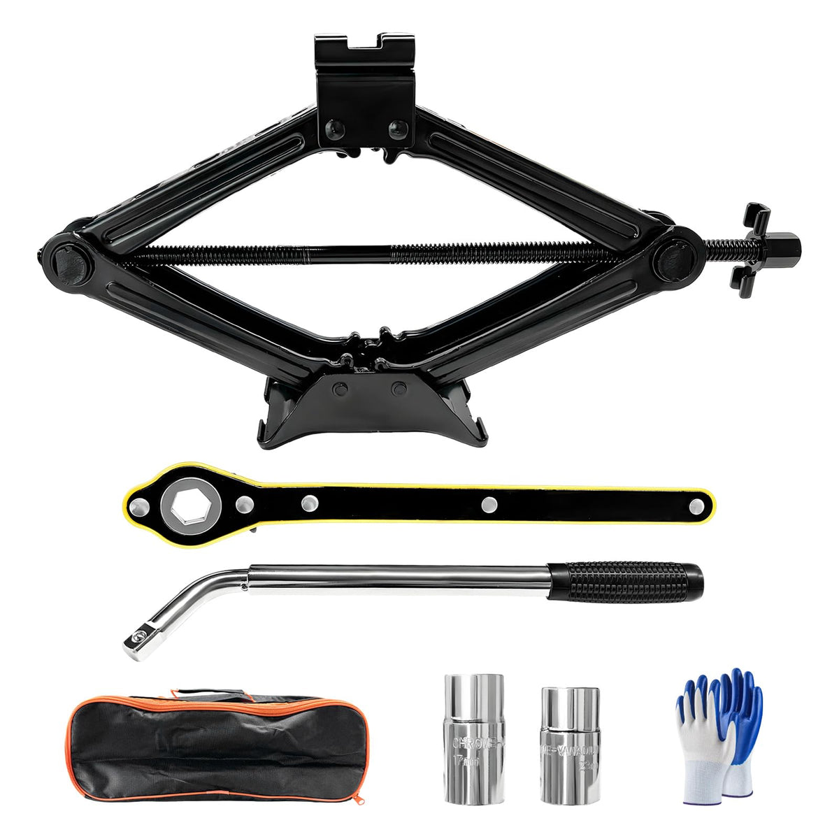 2 Ton Scissor Jack Kit with Lug Wrench U7647
