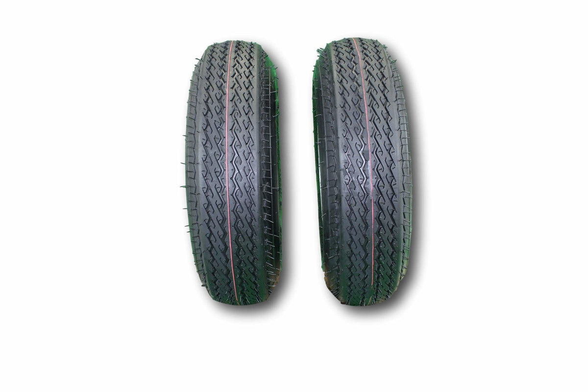 4.80-8 Trailer Tire & Wheel, 6 Ply, 4 Lug Galvanized, Set of 2 R64052