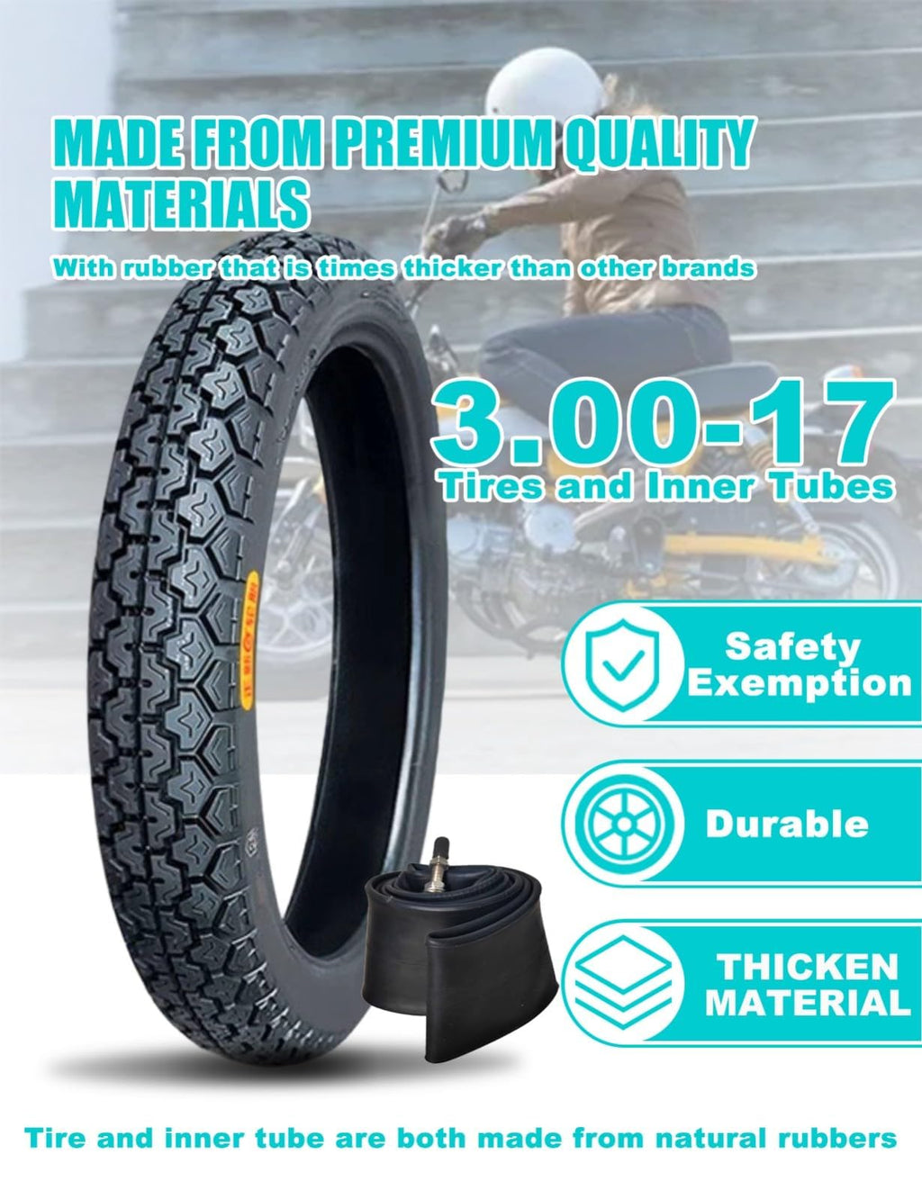 17 Dirt Bike Tire and Tube Set H88507