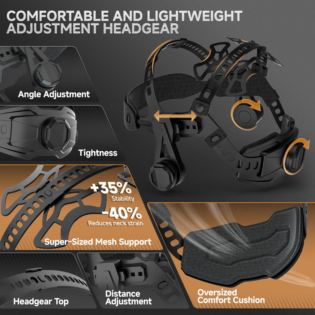 Auto Darkening Welding Helmet with Light K604