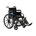 Lightweight Wheelchair with Swing-Back Desk-Length Arms and Elevating Leg Rests Q141