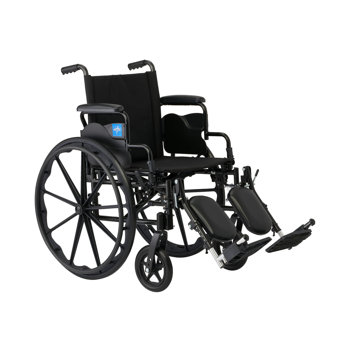 Lightweight Wheelchair with Swing-Back Desk-Length Arms and Elevating Leg Rests Q141