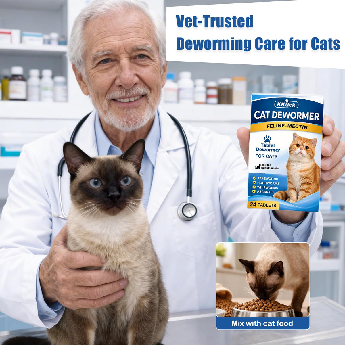 Cat Dewormer Tablets E119