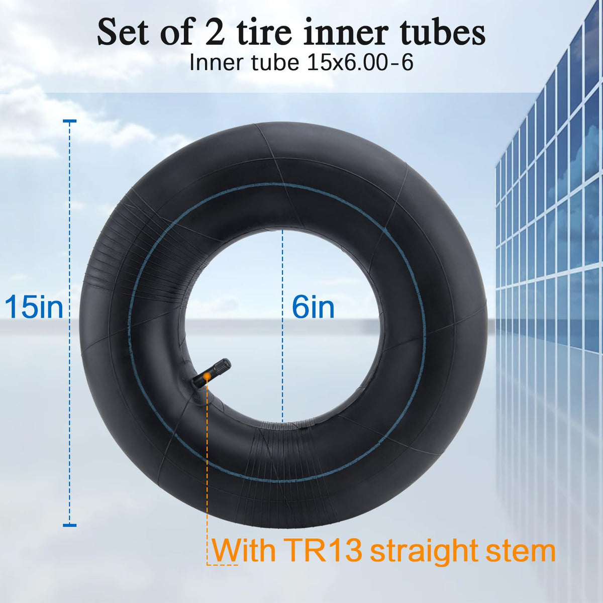 15x6.00-6 Inner Tubes 2 Pack F9432