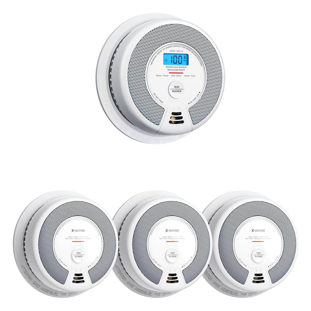 Wireless Interconnected Smoke and Carbon Monoxide Alarm 1-Pack and 3-Pack D107