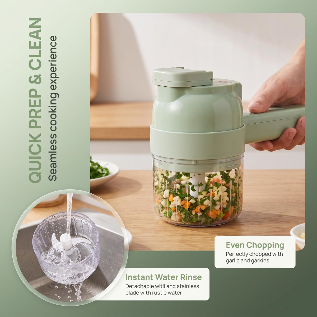 4-In-1 Electric Vegetable Cutter Set P229