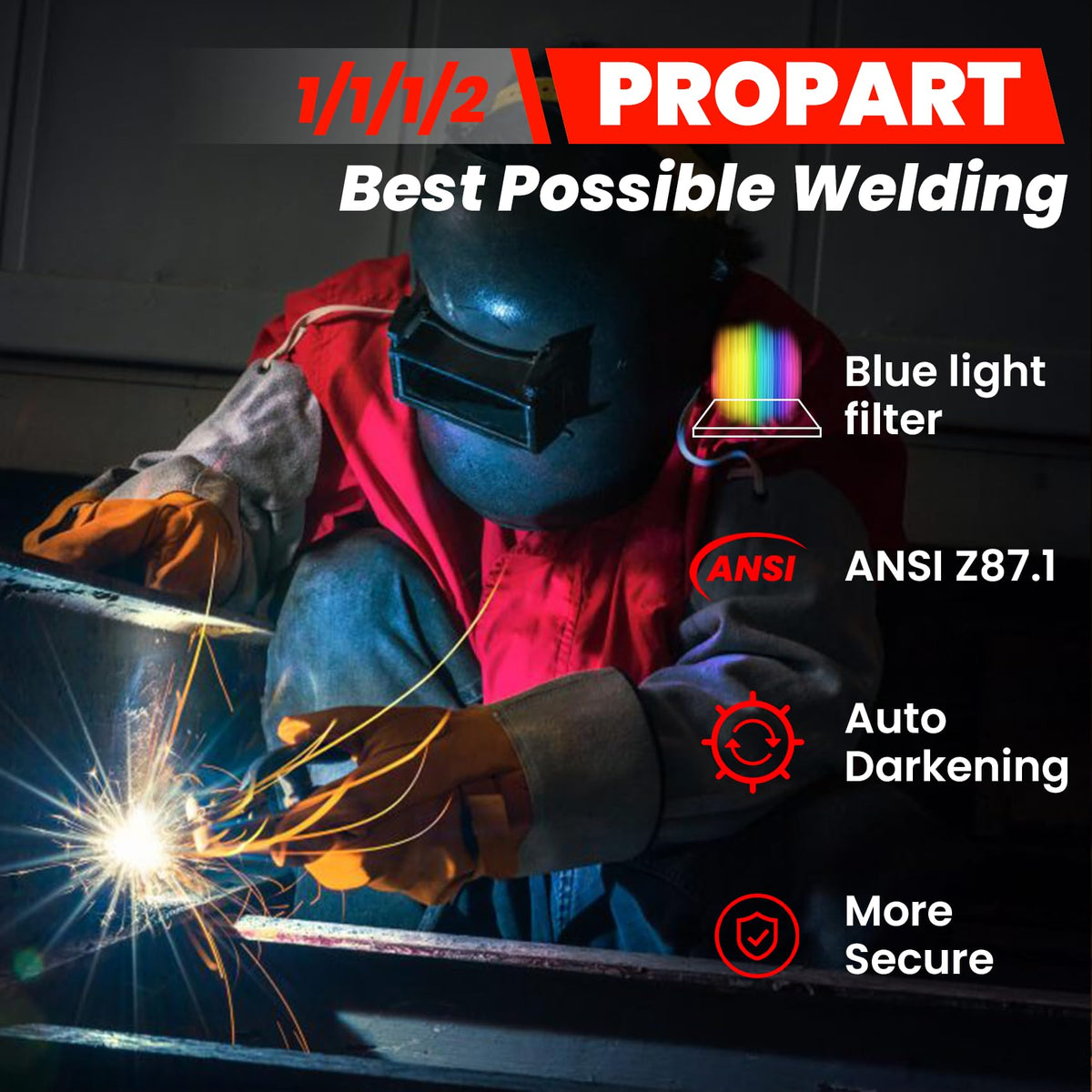 2×4 1/4 Auto Darkening Welding Lens Z9270
