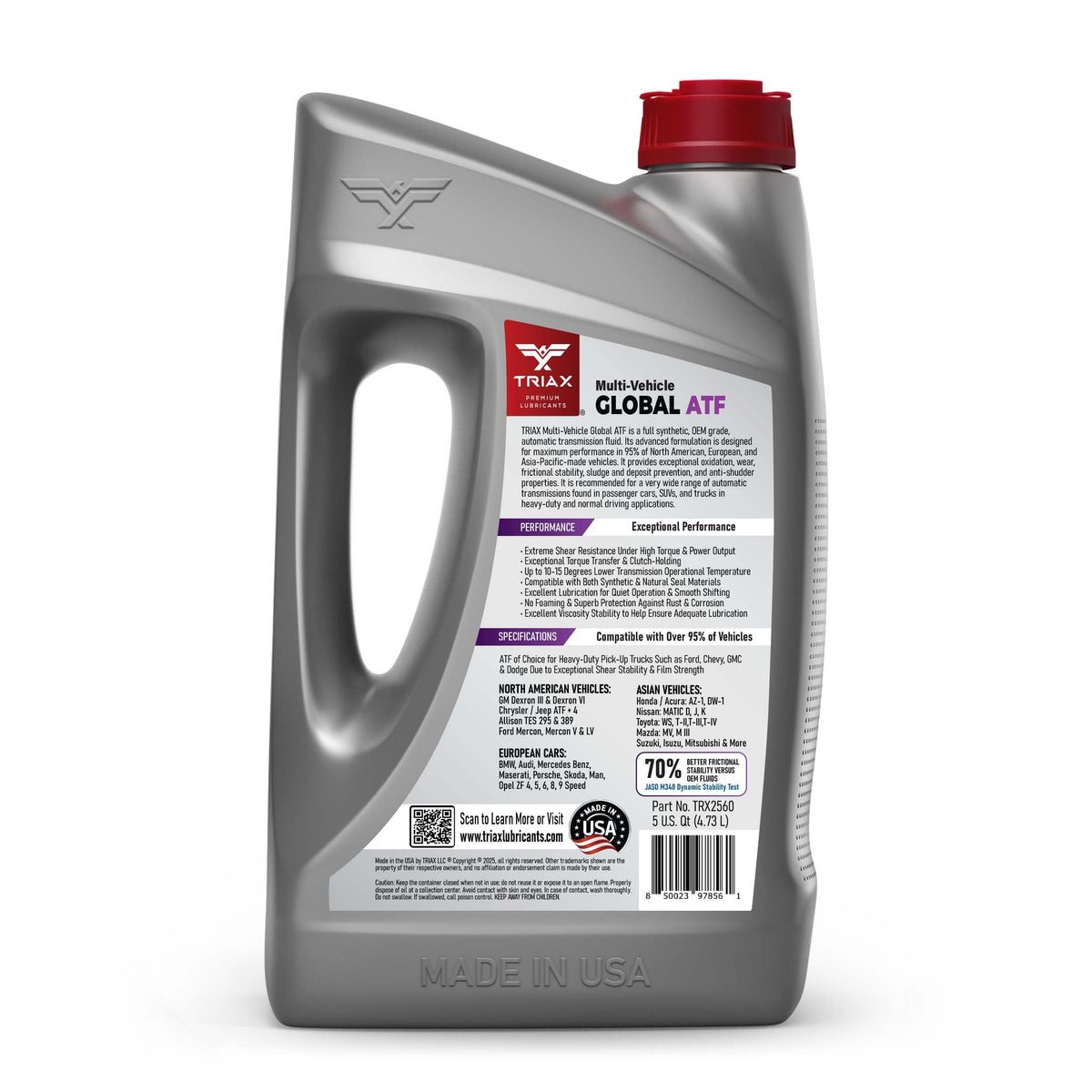 Full Synthetic Multi-Vehicle ATF 5 Quart L5056