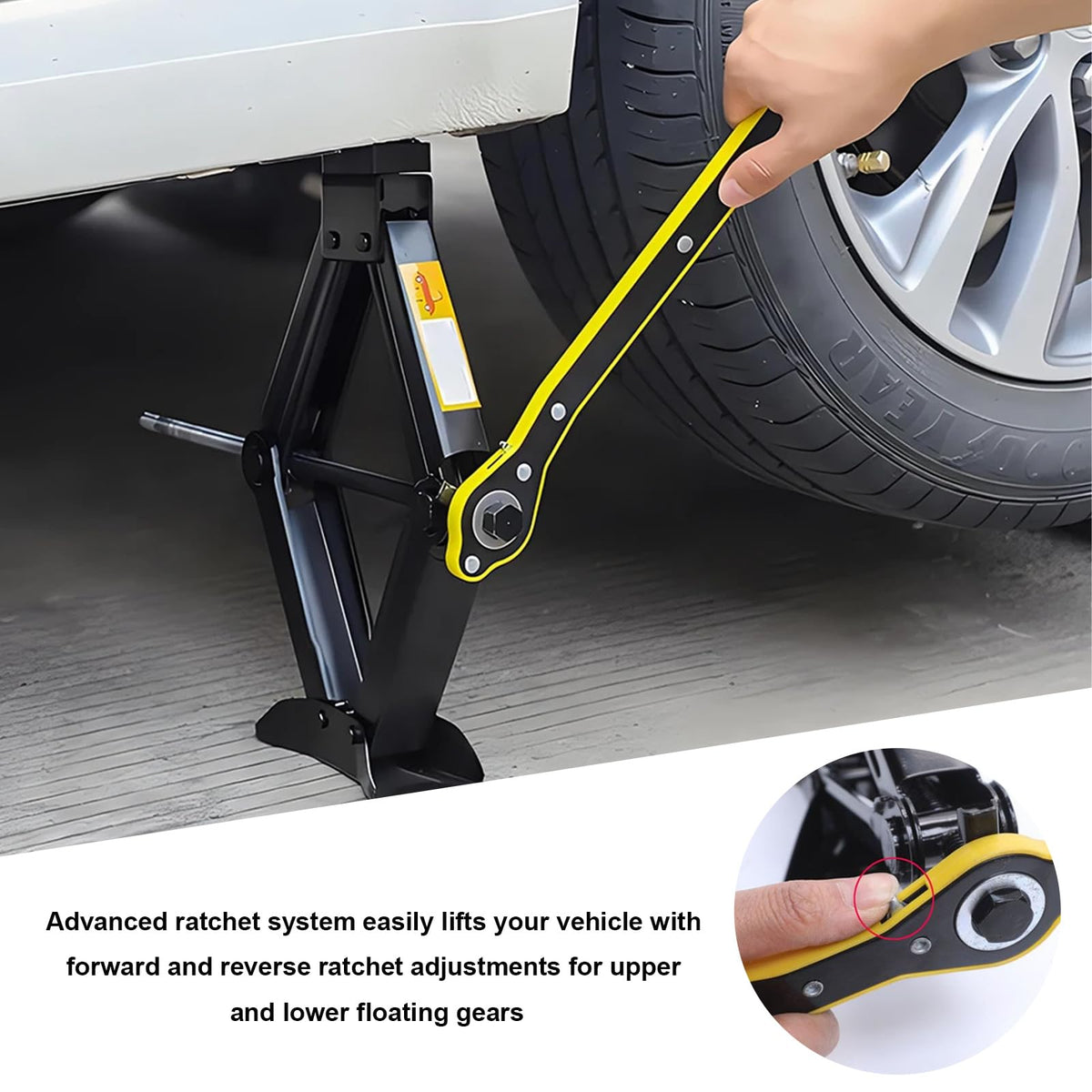 2 Ton Scissor Jack Kit with Lug Wrench U7647