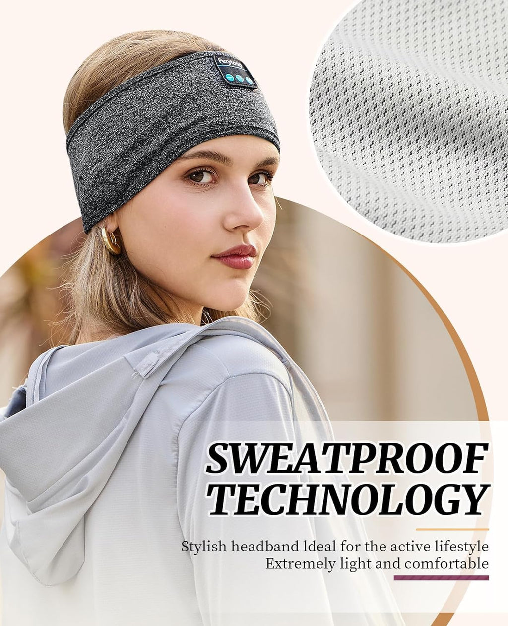 2 Pack Bluetooth Sleep Mask and Headband Headphones Set A864