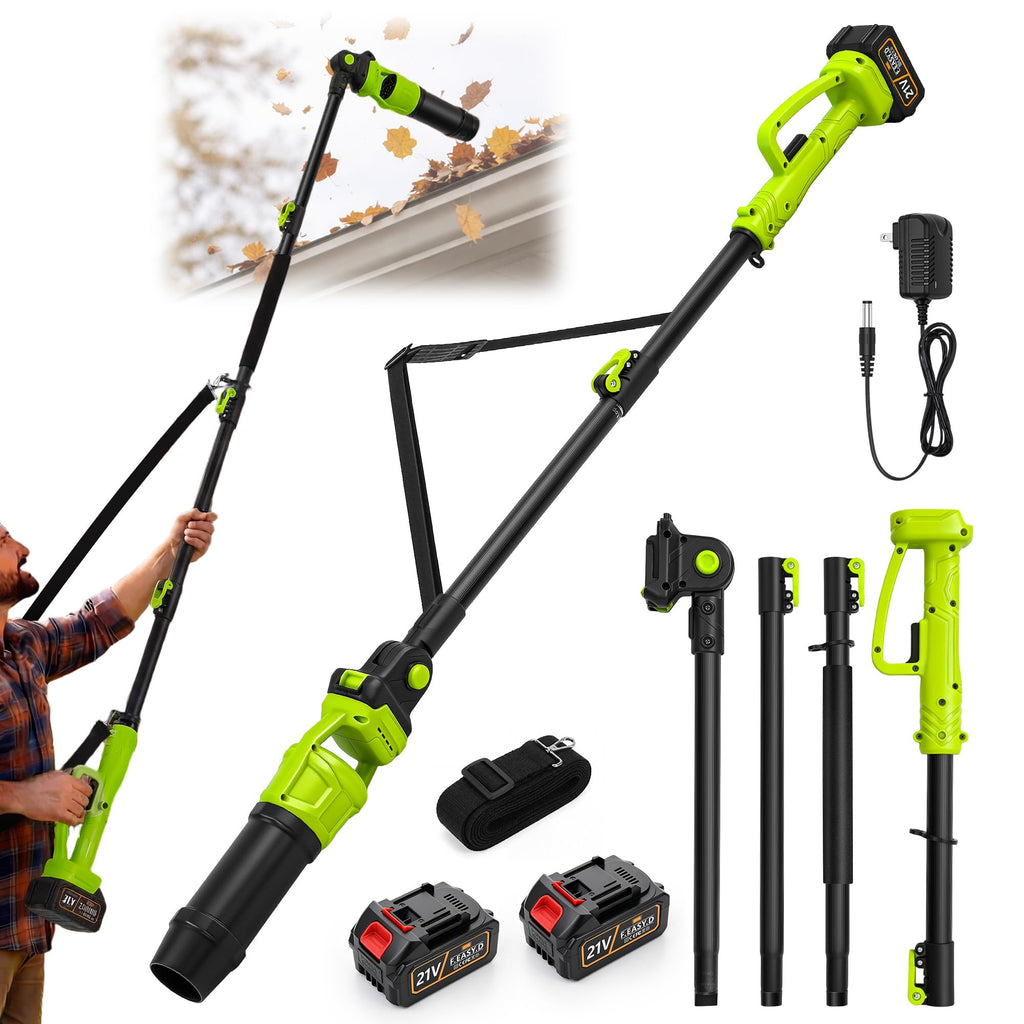 Cordless Leaf Blower with 2 Batteries 21V, 580CFM/180MPH P418284