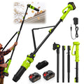 Cordless Leaf Blower with 2 Batteries 21V, 580CFM/180MPH P418284