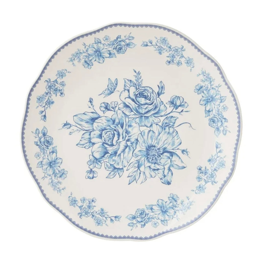 Blue 12-Piece Stoneware Dinnerware Set C354376