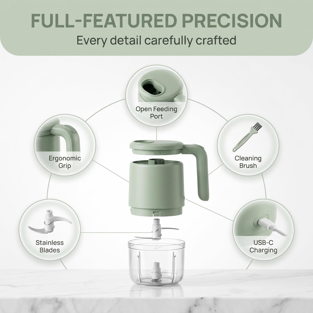 4-In-1 Electric Vegetable Cutter Set P229