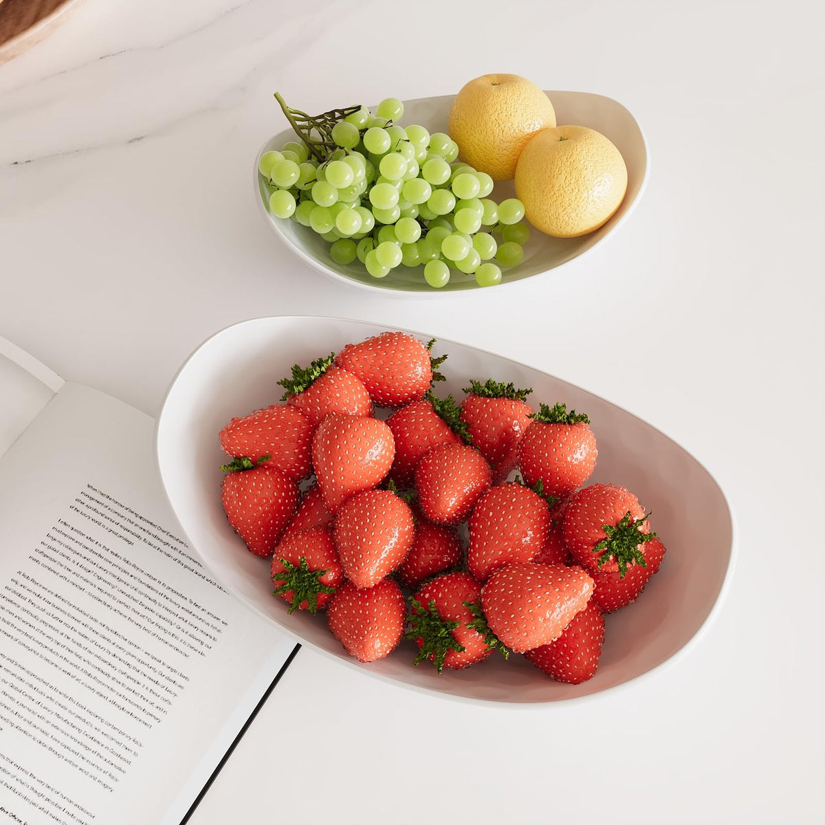 3 Tier Ceramic Fruit Bowl with Metal Rack R233