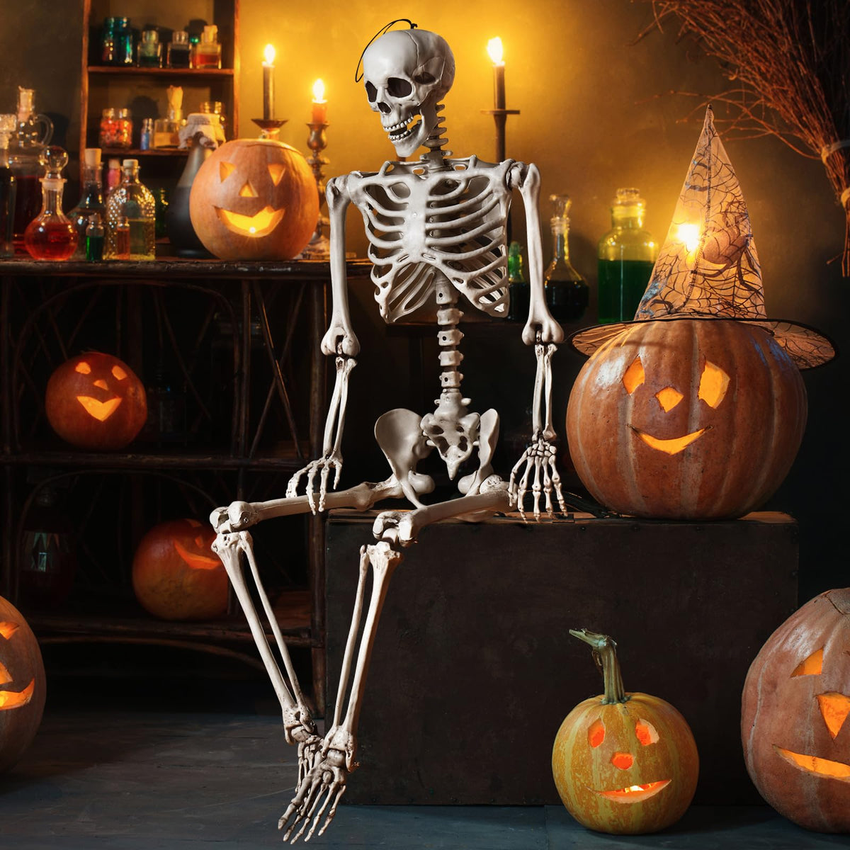5.4 FT Posable Skeleton Decoration X22232
