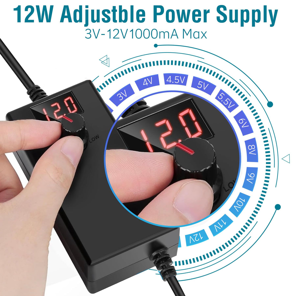 120mm x 38mm AC Muffin Fan with Variable Speed Controller W6185