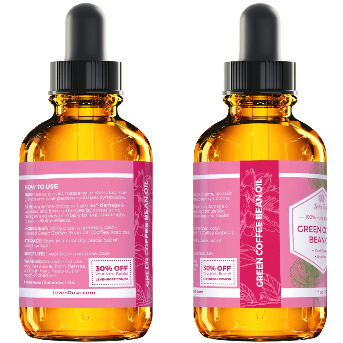 Green Coffee Bean Oil 1 oz Bottle L25410