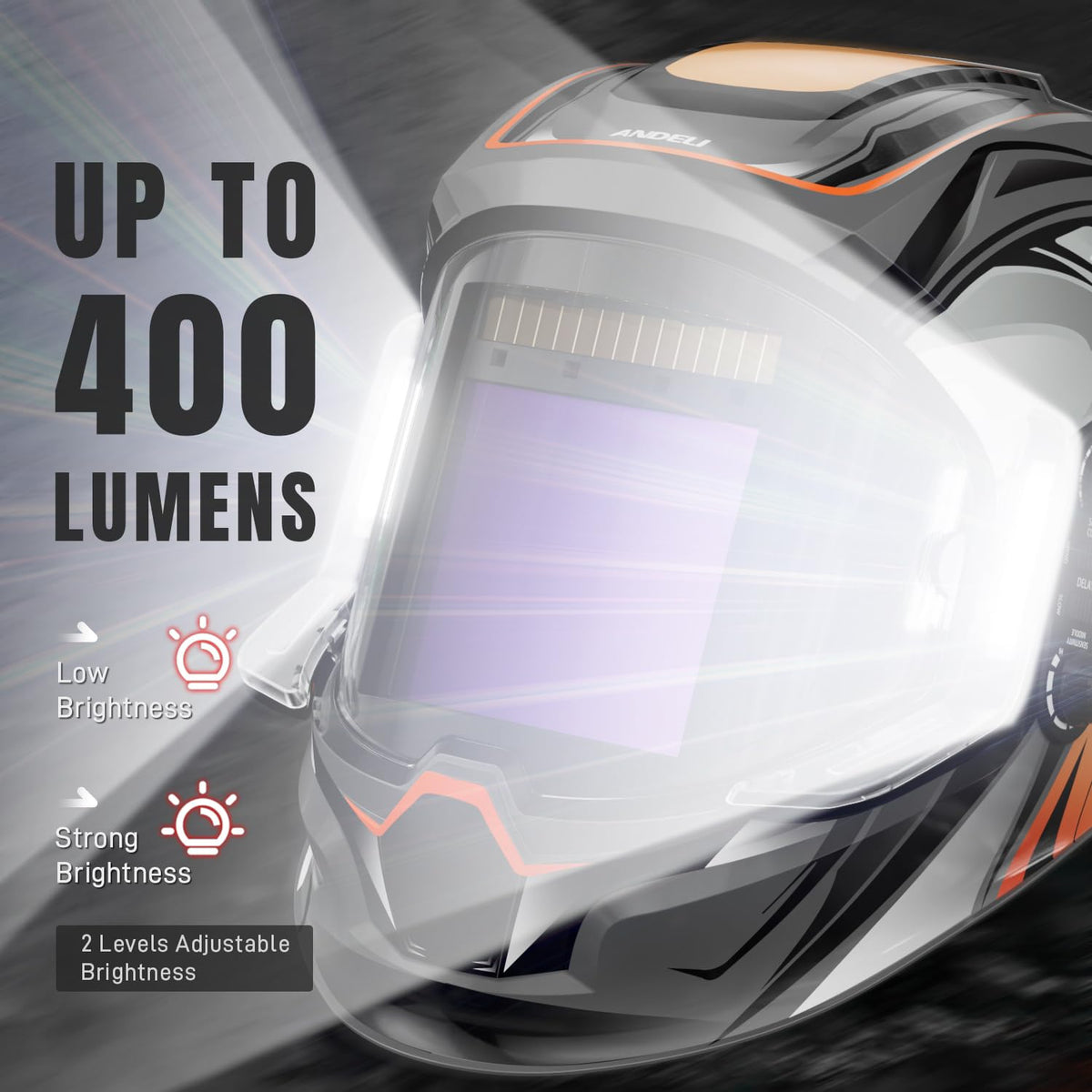 Auto Darkening Welding Helmet with Light K604
