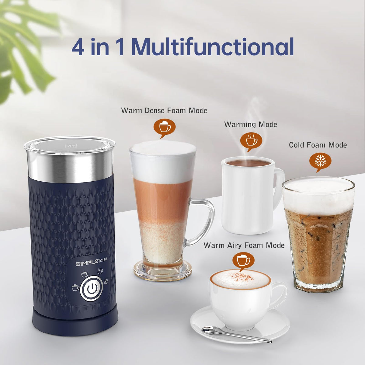 4-in-1 Electric Automatic Milk Steamer U54395