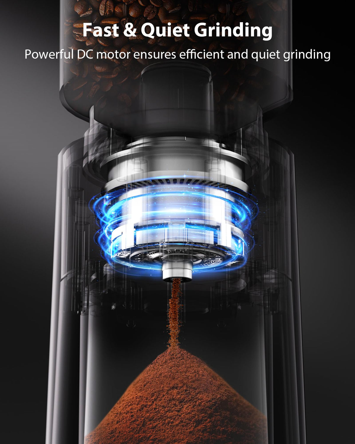 Black Burr Coffee Grinder S635